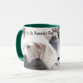 Funny Saint Patrick's Day Niedlich Tired und Lazy Tasse (Vorderseite Links)
