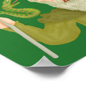 Funny Saint Patrick's Day Schlangen Joke Green Iri Poster (Ecke)
