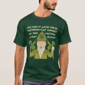 Funny Saint Patrick's Day Schlangen Joke Green Iri T-Shirt (Vorderseite)