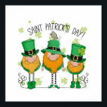 Funny Saint Patrick's Day T-Shirt Irish Shamrock Poster<br><div class="desc">Celebrate the magic of Irish culture and tradition with Saint Patrick's Day! Held annually on March 17th, this beloved holiday is all about embracing the luck of the Irish, wearing green, and enjoying fun-filled festivities. Whether you're attending a parade, hosting a party, or simply enjoying time with friends and family,...</div>