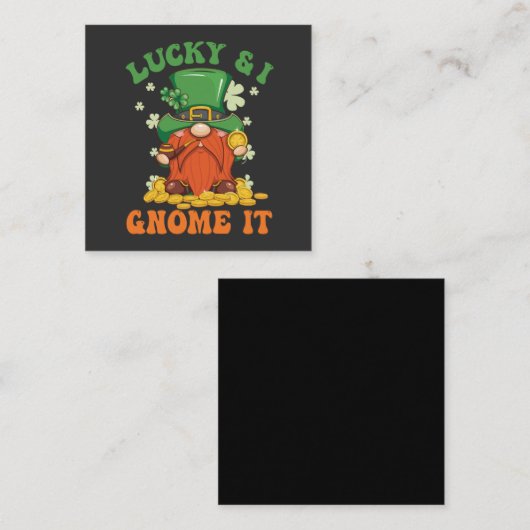 Funny Saint Patrick's Lucky und ich werde es irisc Begleitkarte (Vorne/Hinten)