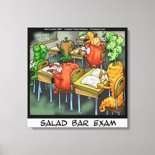 Funny Salad Bar Exam Canvas Print Leinwanddruck (Vorderseite)