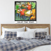 Funny Salad Bar Exam Canvas Print Leinwanddruck (Insitu (Schlafzimmer))