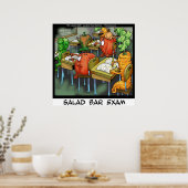 Funny Salad Bar Exam Poster (Küche)