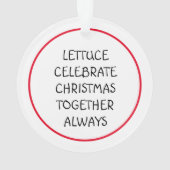 Funny Salad Pub Weihnachten Ornament (Rückseite)
