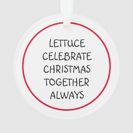 Funny Salad Pub Weihnachten Ornament (Rückseite)