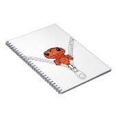 Funny Salamander Peek  Notizblock (Rechte Seite)