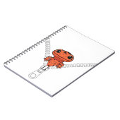 Funny Salamander Peek  Notizblock (Linke Seite)