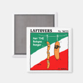 Funny Salami Bologna Magnet für Hot Dog Liebhaber (Vorderseite/Rückseite)