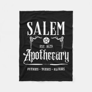 Funny Salem Witch Machusetts Apothecary Halloween Fleecedecke