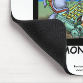 Funny Salman Rushdie Fish Mouse Pad Mousepad (Ecke)