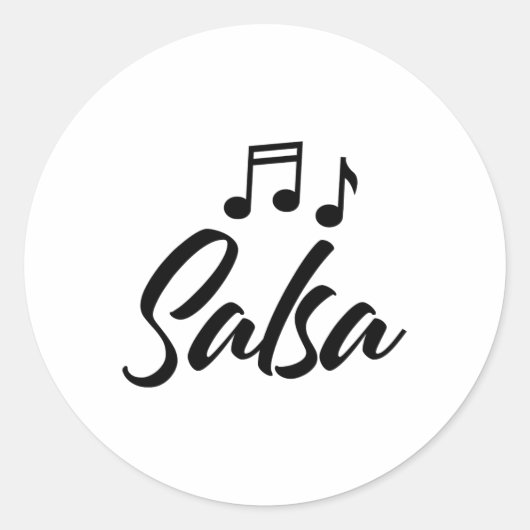 Funny Salsa Dance Tee Shirts Women Salsa Runder Aufkleber (Vorderseite)