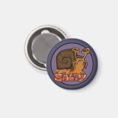 Funny "Salty" Snail Emote Magnet (Vorderseite/Rückseite)