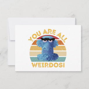 Funny Sam Eagle You are All Weirdos Geschenk Dankeskarte