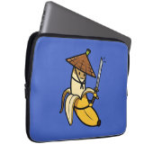 Funny Samurai Banana Ronin Cartoon Illustration Laptopschutzhülle (Vorne Rechts)