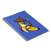 Funny Samurai Banana Ronin Cartoon Illustration Notizblock (Rechte Seite)