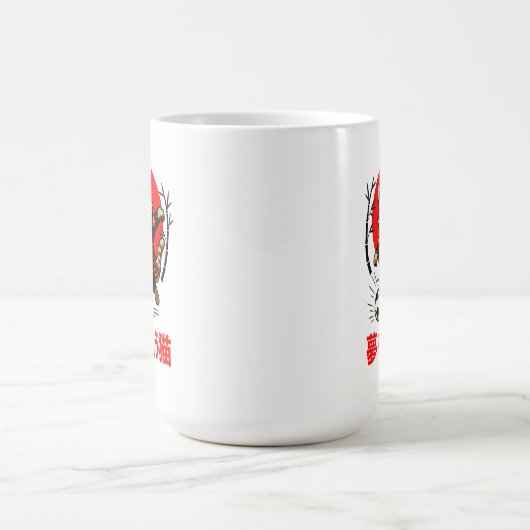 Funny Samurai Cat Soccer - Gift for Coffee & Cat  Kaffeetasse (Mittel)