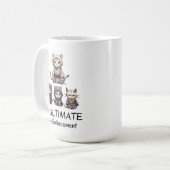 Funny Samurai Cats Die ultimative Strafverfolgung Kaffeetasse (Vorderseite Links)