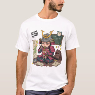 Funny Samurai Zurück zum T - Shirt der Schule
