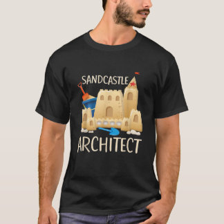 Funny Sand Castle Architekt Beach Toys Sommer Vaca T-Shirt