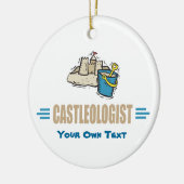Funny Sandcastle Gebäude Keramikornament (Links)