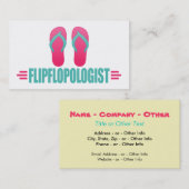 Funny Sandens Flipflops Visitenkarte (Vorne/Hinten)