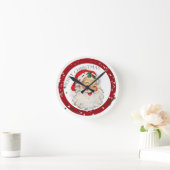 Funny Santa 2 ~ Wall Clock Runde Wanduhr (Zuhause)