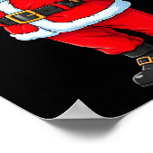 Funny Santa 67 Ice Cream Christmas Drip Xmas Teens Poster (Ecke)