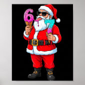 Funny Santa 67 Ice Cream Christmas Drip Xmas Teens Poster (Vorne)