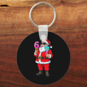 Funny Santa 67 Ice Cream Christmas Drip Xmas Teens Schlüsselanhänger (Vorderseite)