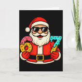 Funny Santa 67 Ice Cream Drip Christmas Xmas Teens Karte (Vorderseite)