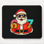 Funny Santa 67 Ice Cream Drip Christmas Xmas Teens Mousepad (Vorne)