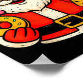Funny Santa 67 Ice Cream Drip Christmas Xmas Teens Poster (Ecke)