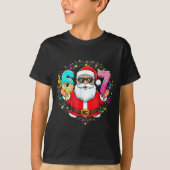 Funny Santa 67 Ice Cream Drip Christmas Xmas Teens T-Shirt (Vorderseite)