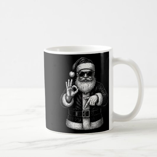 Funny Santa 6 7 Meme Design _ Christmas Math Humor Kaffeetasse (Rechts)