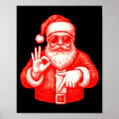 Funny Santa 6 7 Meme Design _ Christmas Math Humor Poster (Vorne)