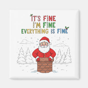 Funny Santa Alles ist gut Magnet