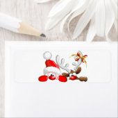 Funny Santa and Reindeer Cartoon (Insitu)