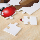 Funny Santa and Reindeer Cartoon Puzzle (Seite)
