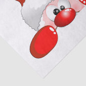 Funny Santa and Reindeer Cartoon Seidenpapier (Detail)