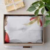 Funny Santa and Reindeer Cartoon Seidenpapier (Geschenk)