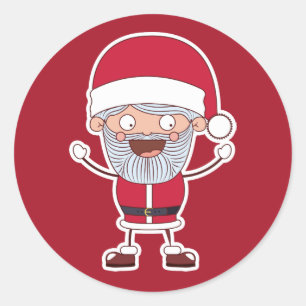 Funny Santa Aufkleber