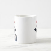 Funny Santa Baby Christmas Holstein Cow Kaffeetasse (Mittel)