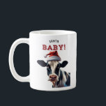 Funny Santa Baby Christmas Holstein Cow Kaffeetasse<br><div class="desc">Santa Baby! Holstein Kuh Weihnachtsmann. Eine bezaubernde Kuhkaffee-Tasse mit einer Weihnachtsferien-Drehung. Das ideale Geschenk für Hobby-Bauer,  Milchprodukte,  Bauer oder jeden Tag Kuhliebhaber.</div>
