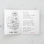 Funny Santa Back to School Förderung Karte (Innenseite)