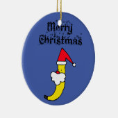 Funny Santa Banana Frohe Weihnachten Keramik Ornament (Rechts)