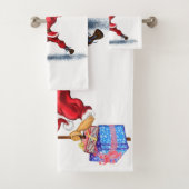 Funny Santa Bath Handtücher Weihnachtsgeschenk (Insitu)