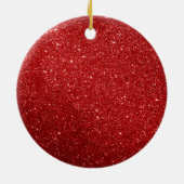 Funny Santa BE Judge Glitzer Spaß Xmas Joke Keramik Ornament (Hinten)