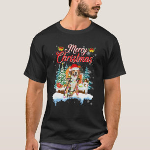 Funny Santa Beagle Dog Frohe Weihnachtsmänner Frau T-Shirt