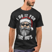 Funny Santa Beard Christmas Humor T-Shirt (Vorderseite)